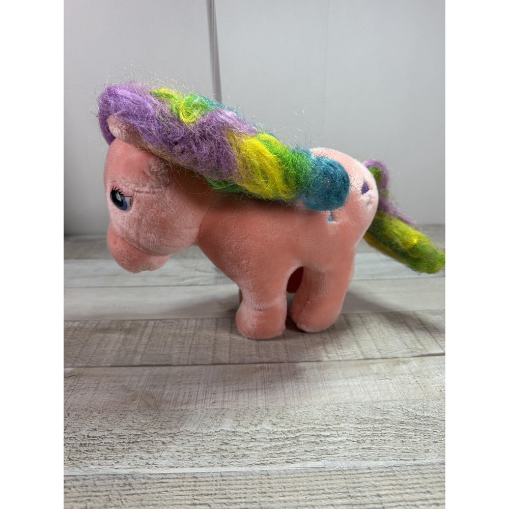Vintage 1984 My Little Pony G1 Parasol Softies Plush Hasbro Rainbow 10" MLP
